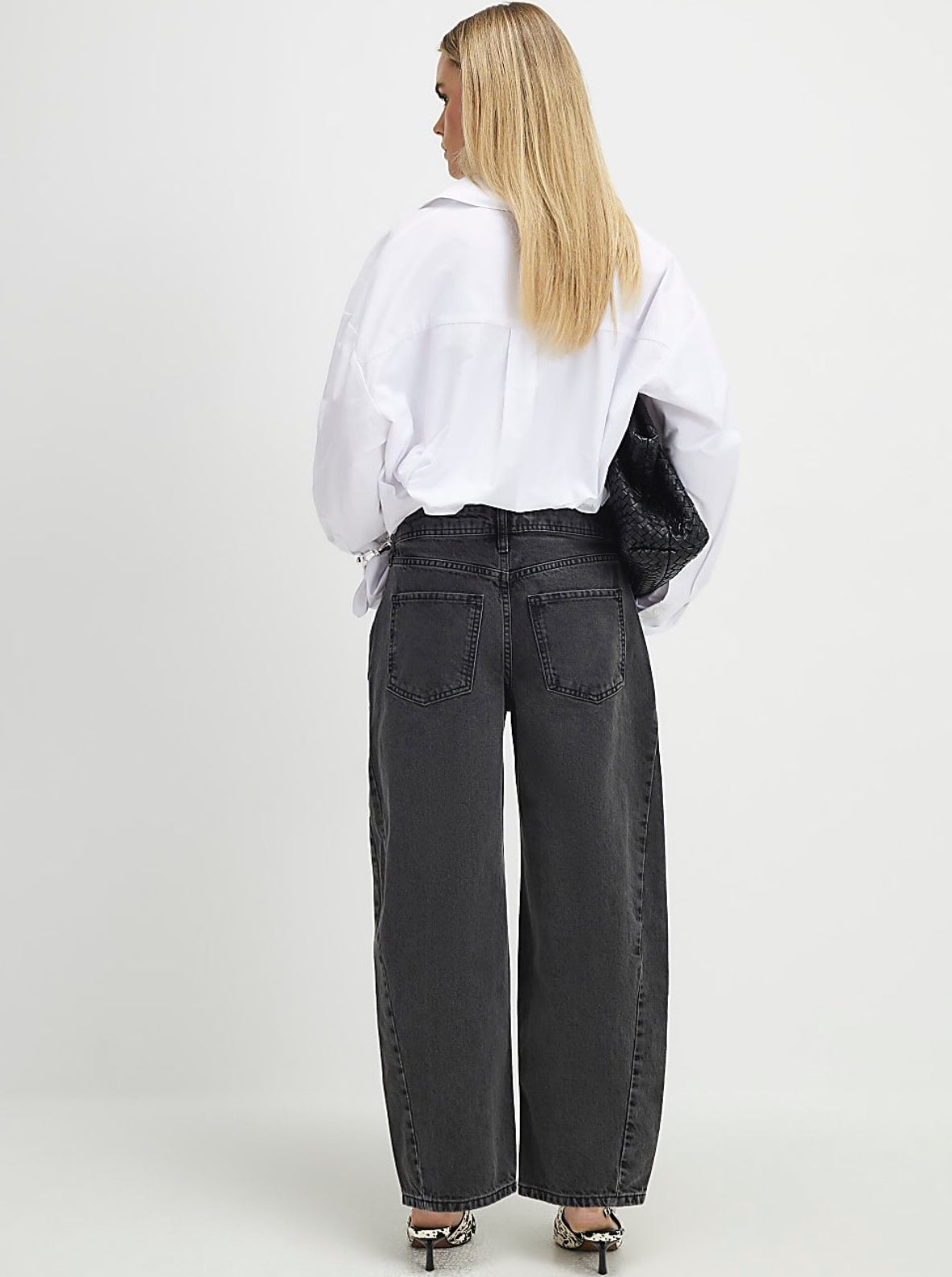 Barrel Black Denim - Jeans