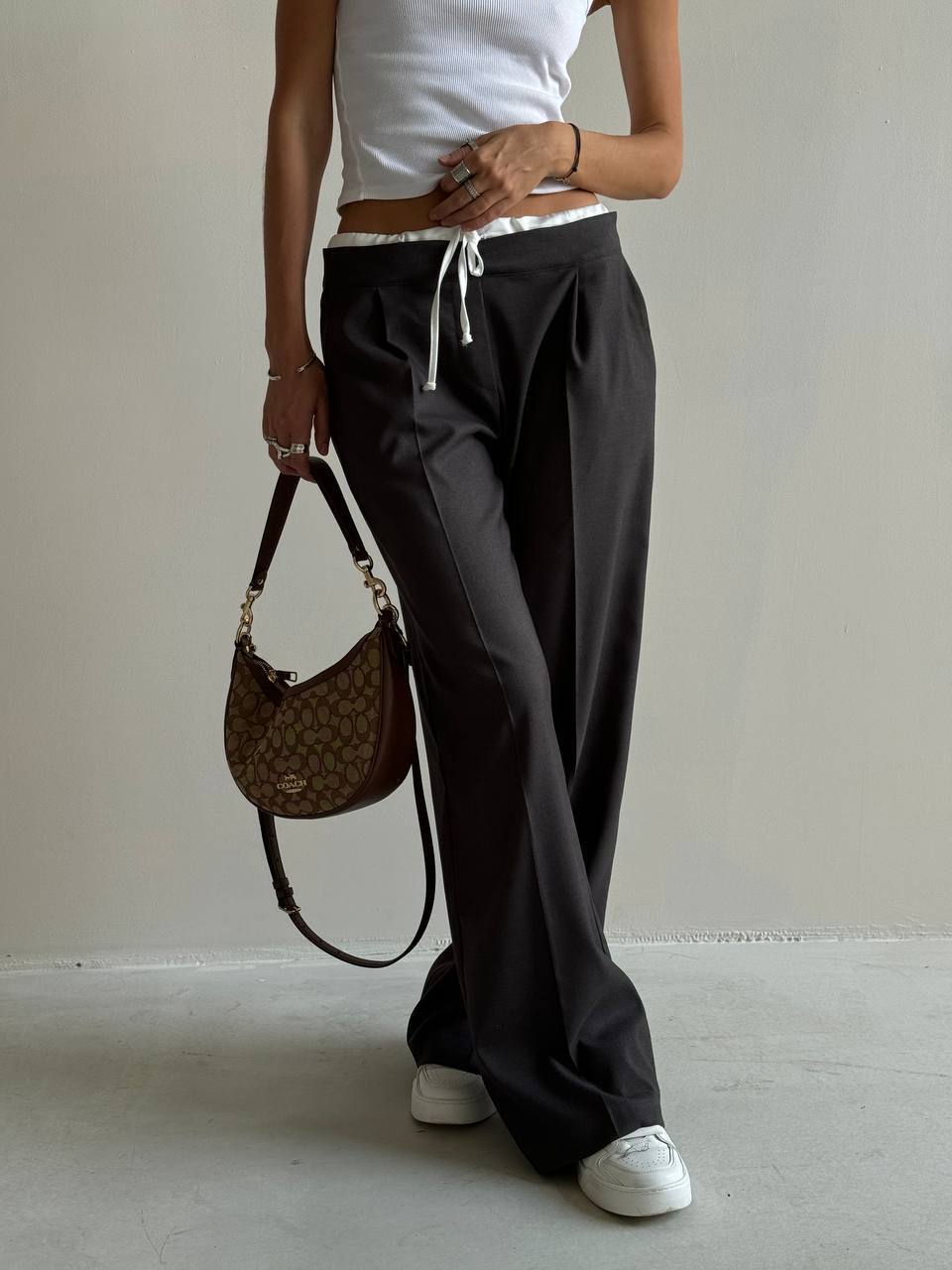 Black Pant - Satin waist