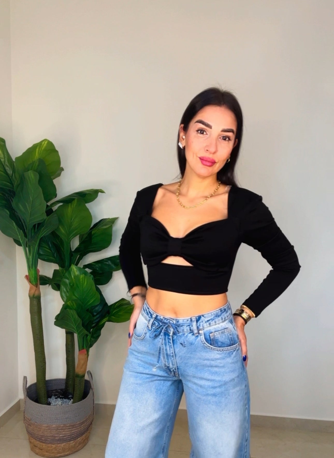 Long Sleeve Crop Top