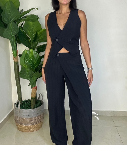 Black Set - Vest and Pant