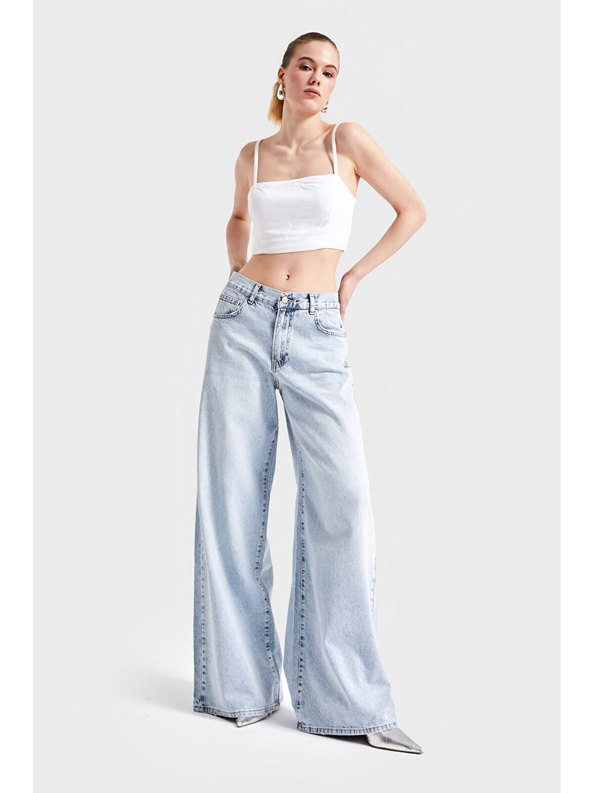 Denim Jeans - Big Size - Palazzo