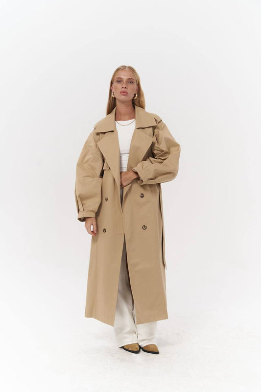 Timeless Trench Coat – Beige