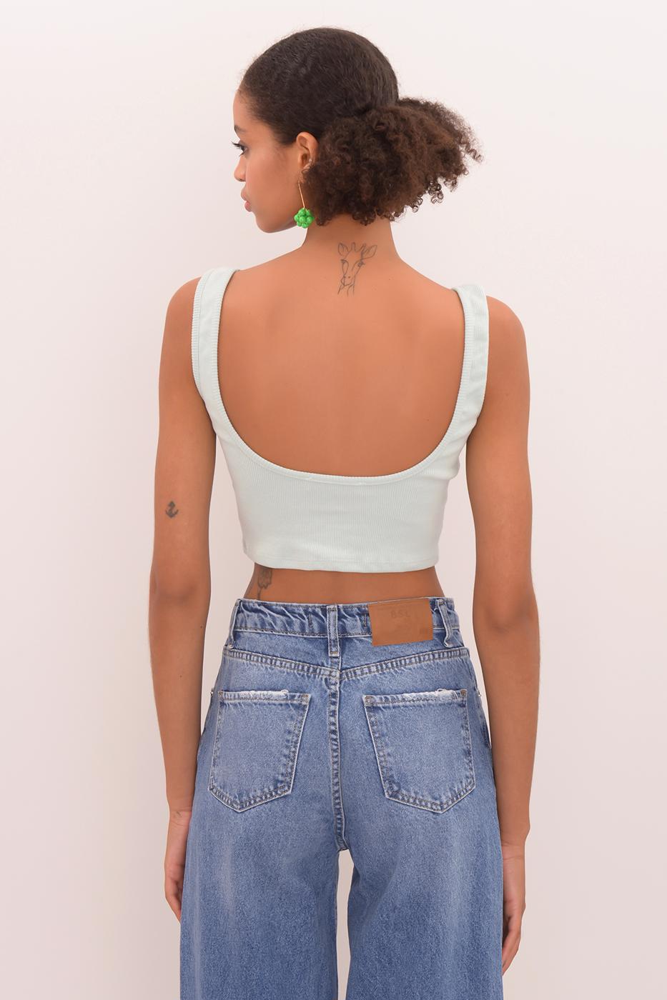 Square Neck Crop Top