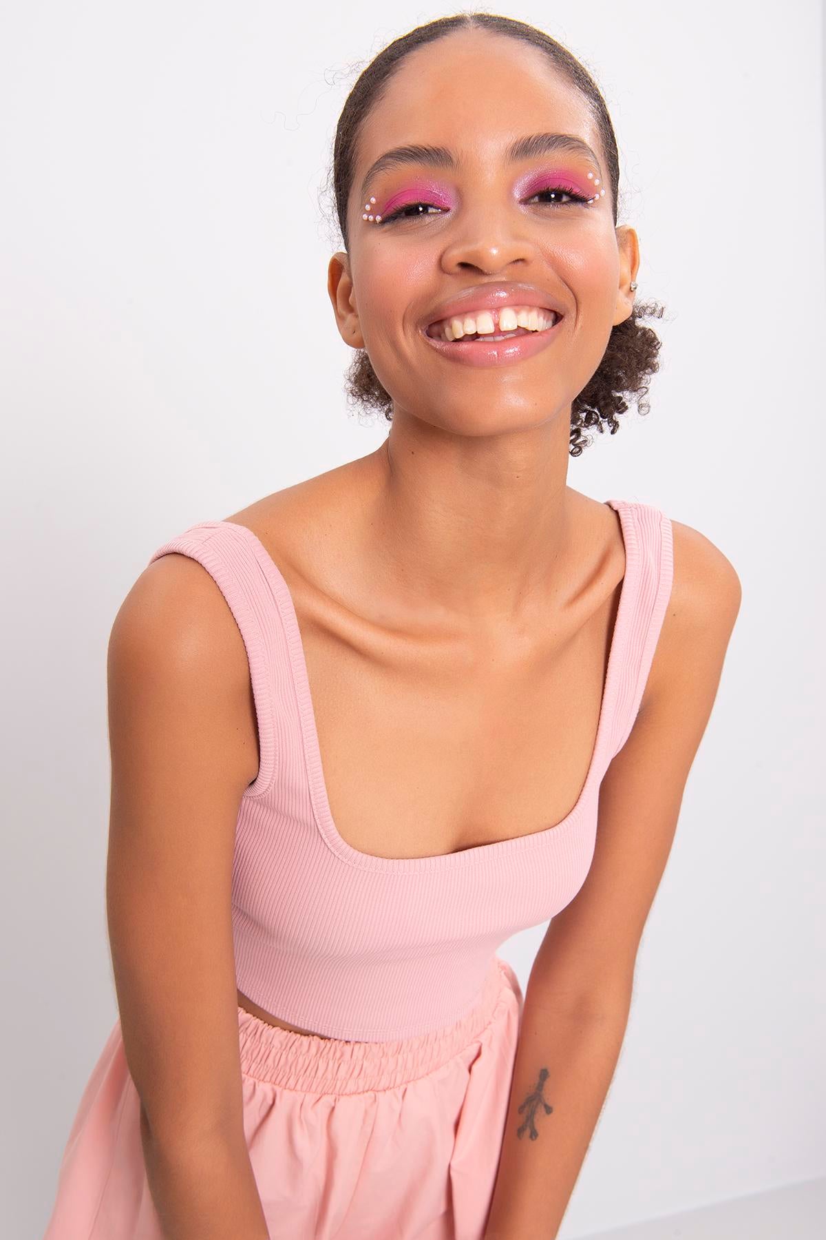 Square Neck Crop Top