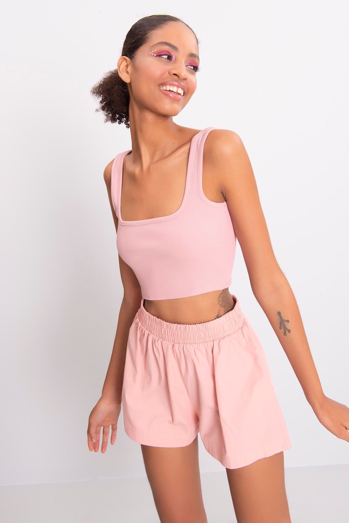 Square Neck Crop Top