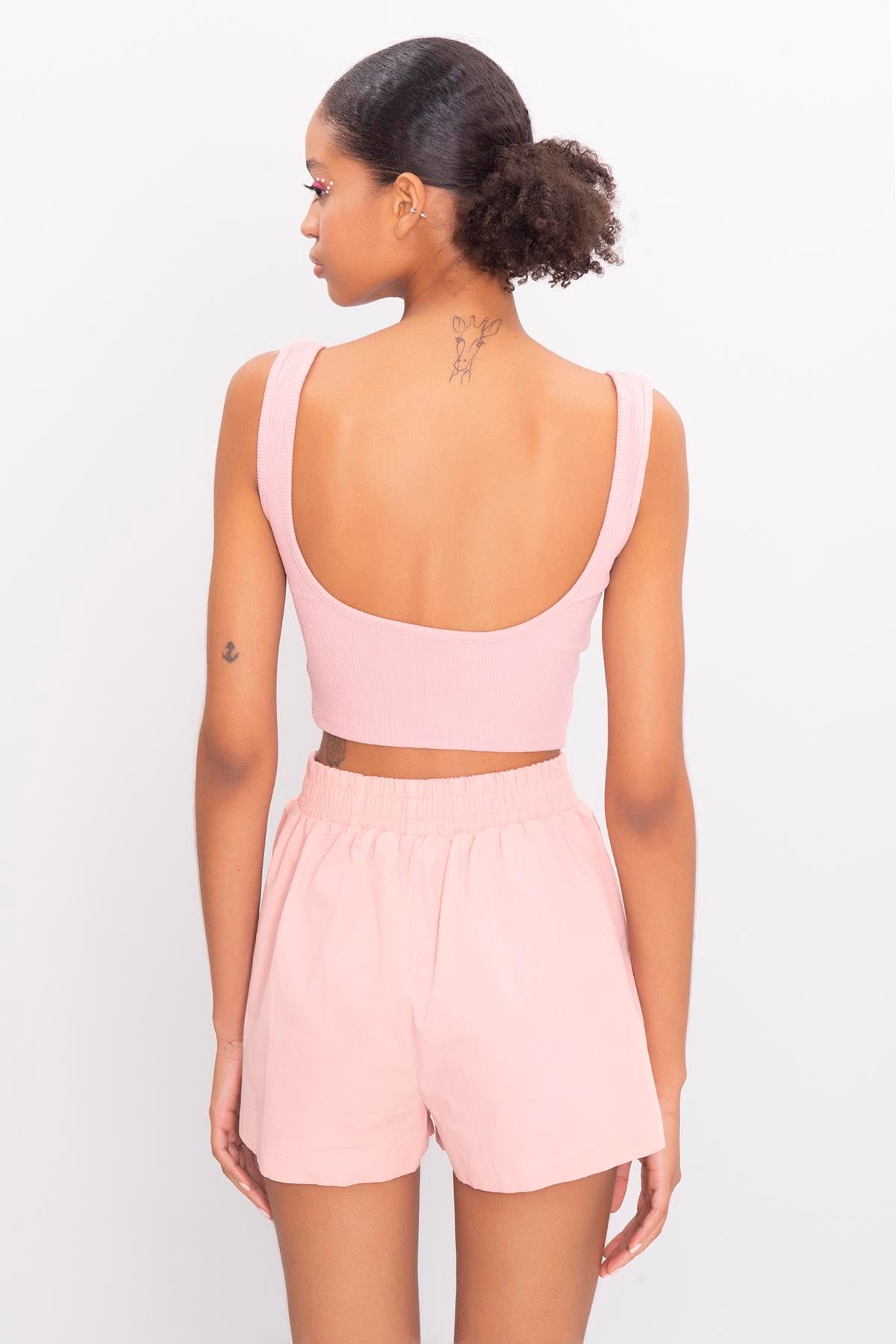 Square Neck Crop Top