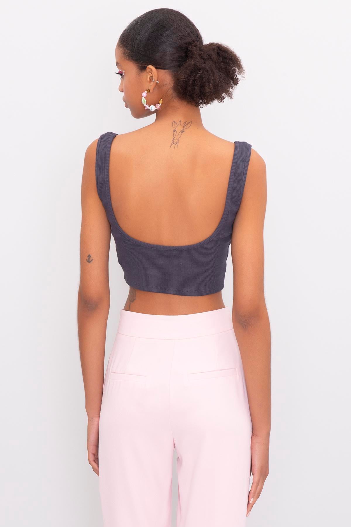 Square Neck Crop Top