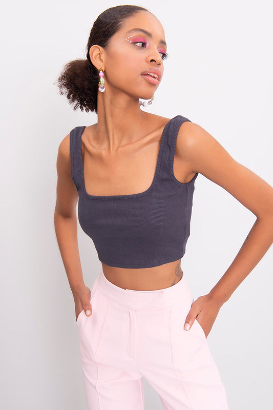 Square Neck Crop Top