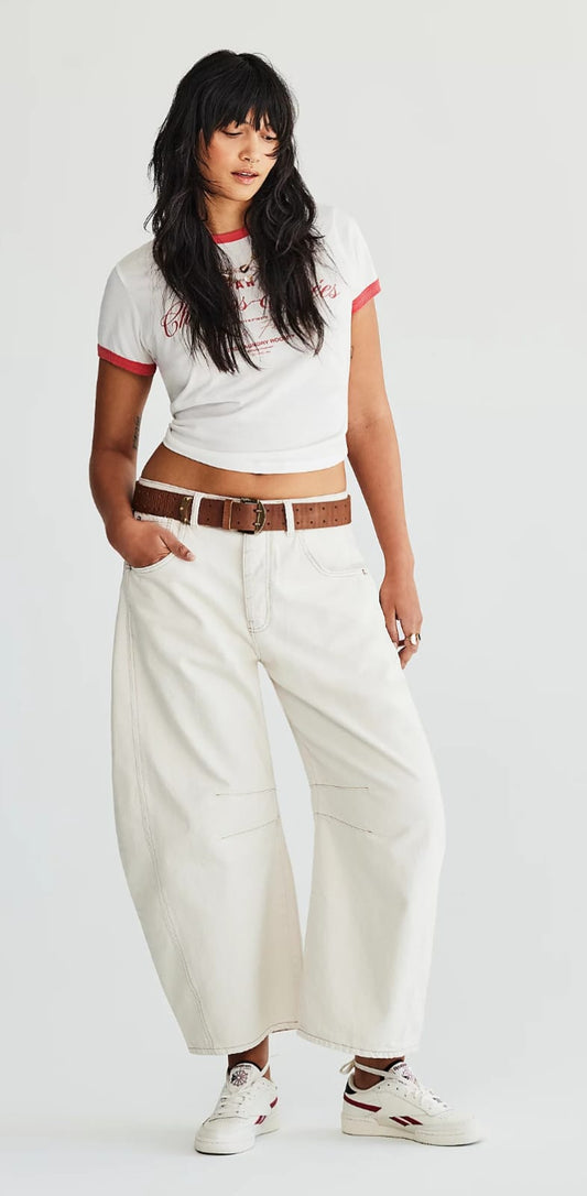 Barrel Jeans – Off White