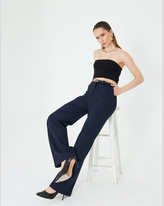 Classic Pant - Flared - Navy Blue