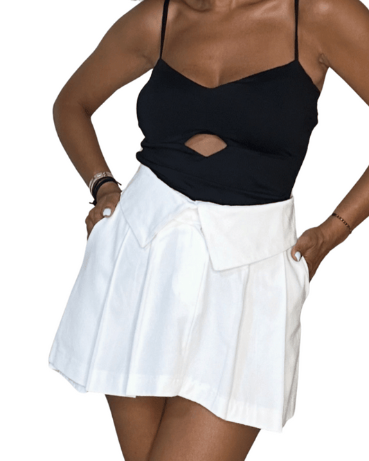 White Skort